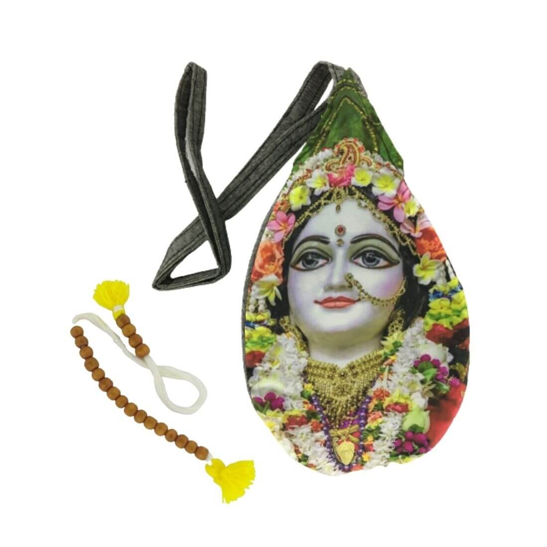 MAYAPURI Radha Rani Beads Bag/Chanting Bag/Japa Bag with Sakshi Mala Counter