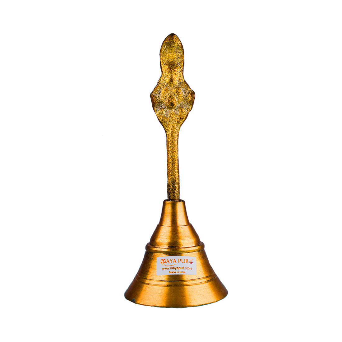 MAYAPURI Pital Puja Ghanta | Pooja Brass Ghanti | Mandir Bell, Size 6 inches