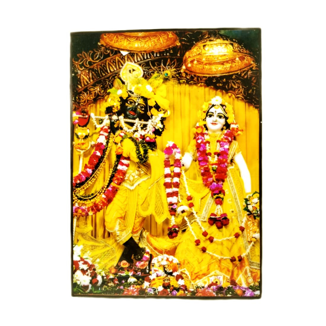 Radha Krishna Photo Framed, Religious Painting | Home Decorative (7 X 5 Inch)