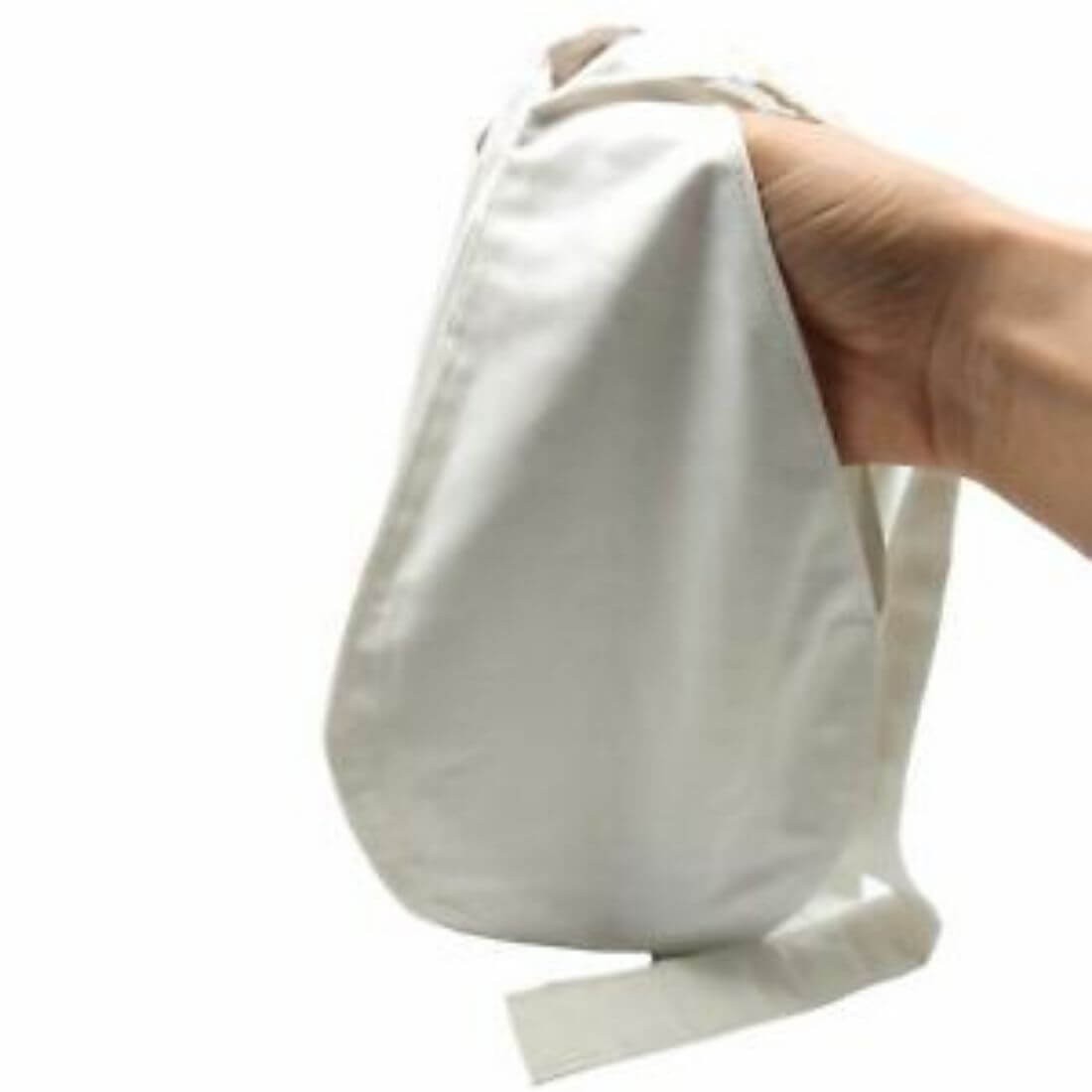 MAYAPURI White Japa Bag/Chanting Bag/White Gomukhi Bag/Bead Bag with Zip Pocket