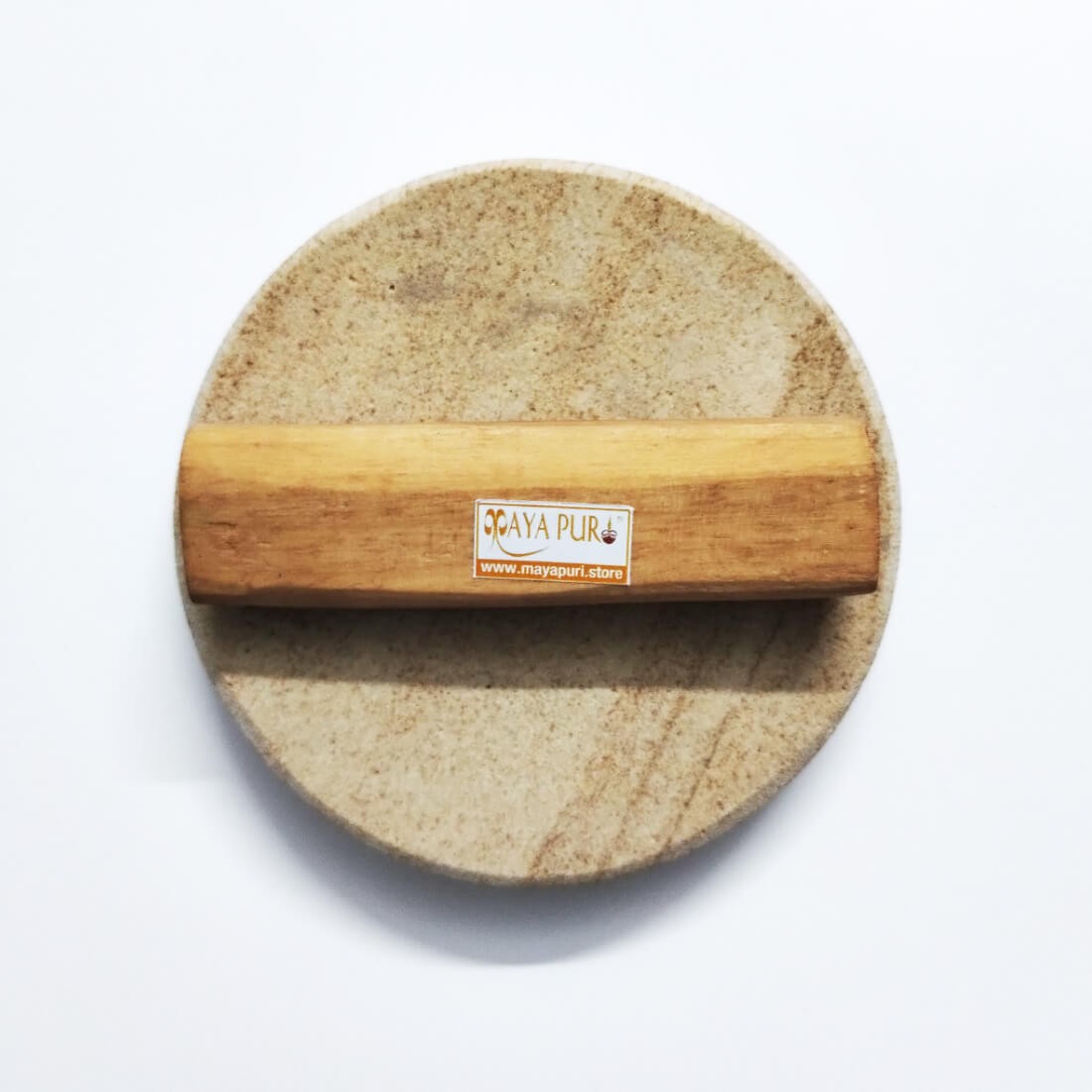 Sandalwood Board/Chandan Pata with 1 Chandan Stick, Board Size: 4 inches