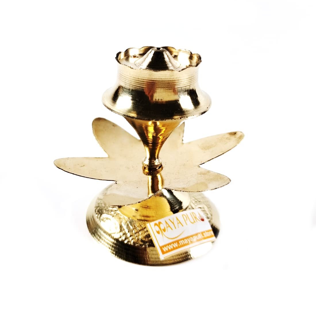 MAYAPURI Brass Incense Agarbatti Stand Holder, Puja Accessory, Spiritual & Religious