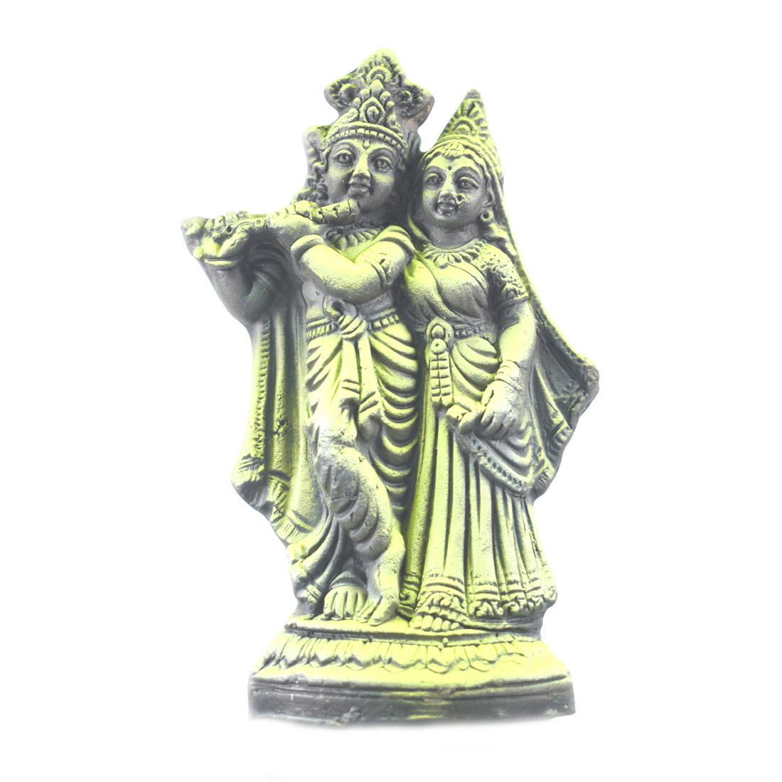 MAYAPURI Radha Krishna Clay Murti Showpiece Idol Statue Sculpture (4.5 inches)