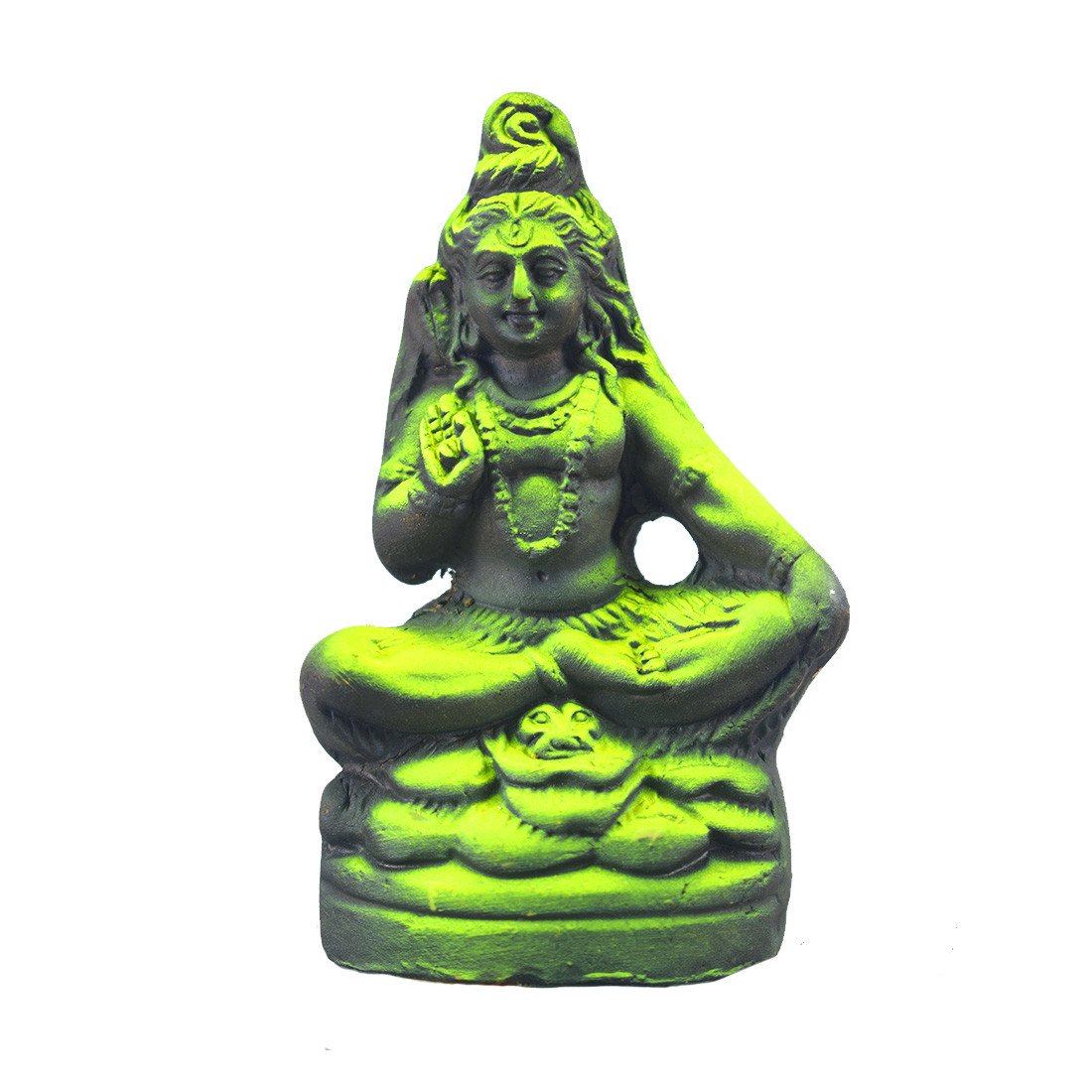 Lord Shiva Murti Handmade Clay Idols Showcase with Mahadev Statue (4.5 inches)